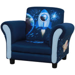 Child Armchair Kids Mini Sofa Chair With Armrest For 3-5 Years Old Blue