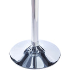 70 cm Dia  Round Clear Glass Top Dining Table With Pedestal Base