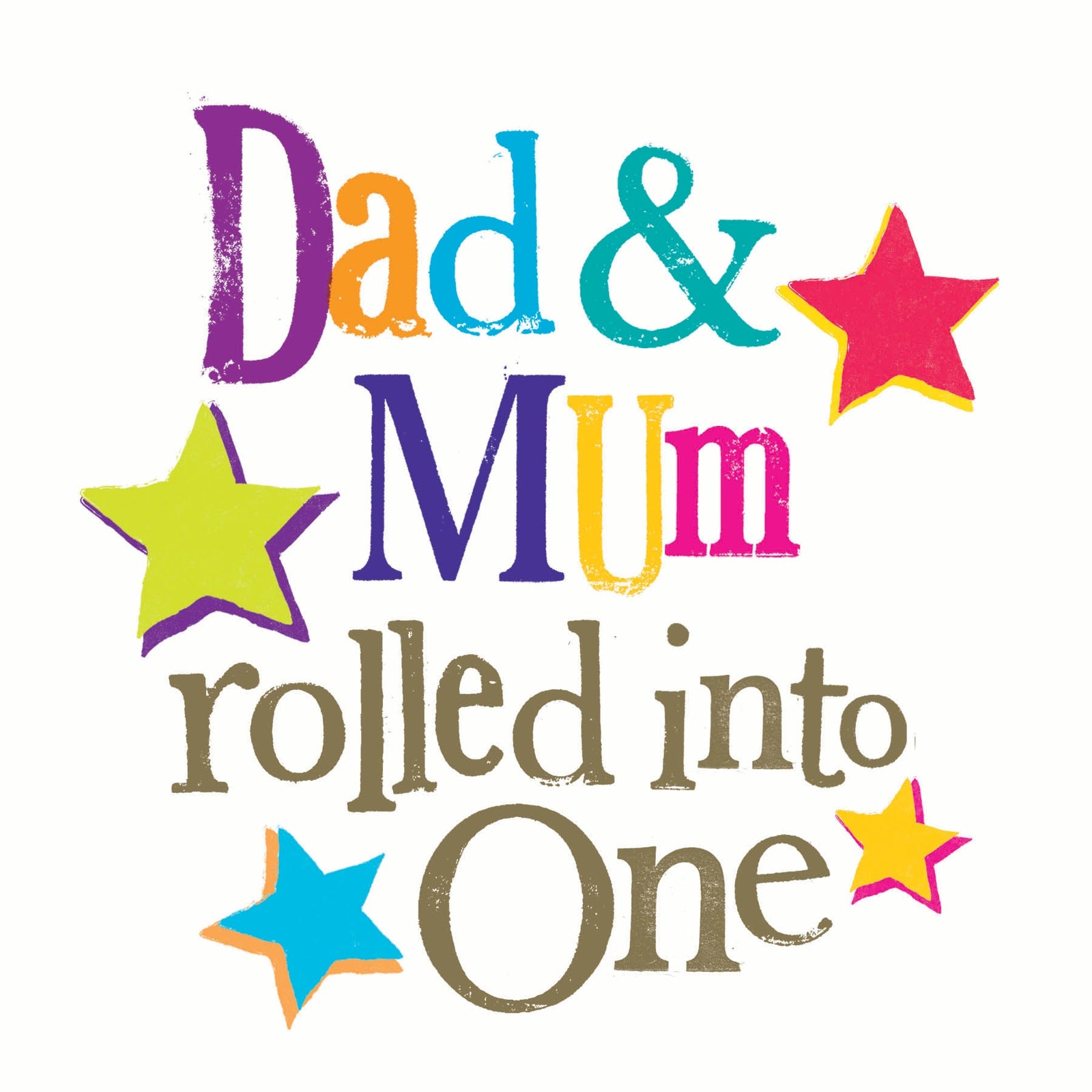 Dad & Mum Rolled Into One' Mother's Day Card Official Product