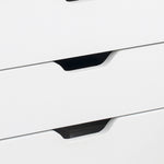 Mobile Filing Cabinet 5/7 Drawer File Cabinet With Wheels | Large | White