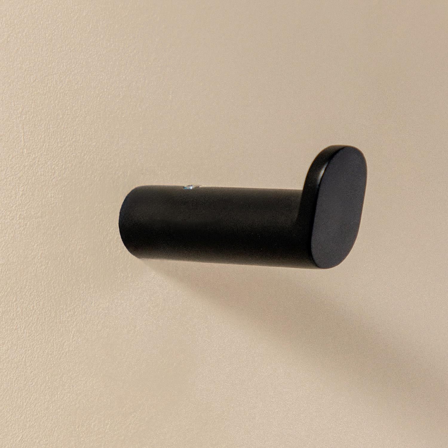 Towel Hook, Robe Hook, Coat Hook, Matt Black, Micra Collection