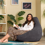 Dalton Cord Bean Bag Chair | Charcoal