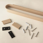 Towel Rail 40cm Wall Mounted Compatible With Alife Collection | Pearl White