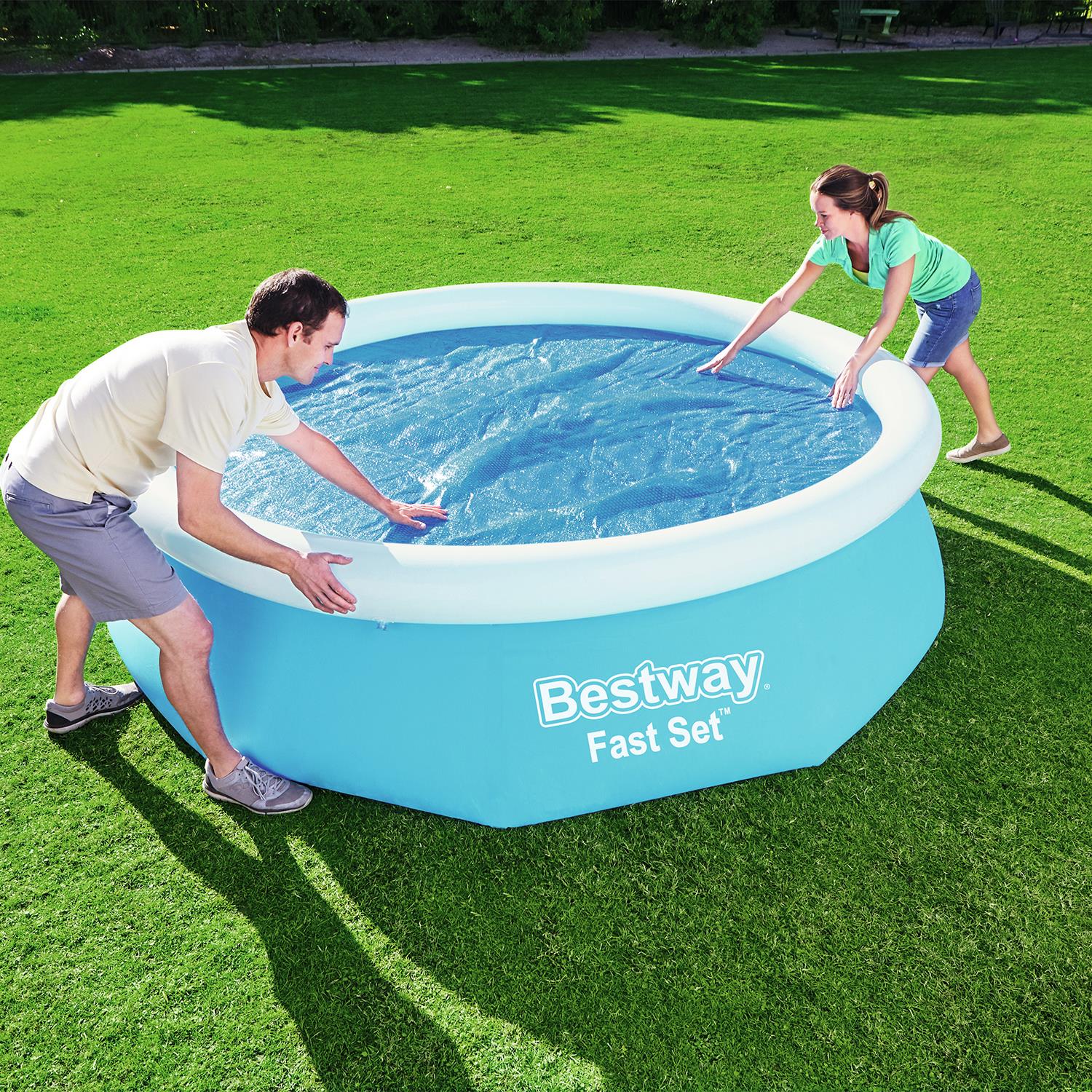 Flowclear Above Ground Fast Set 10ft Solar Swimming Pool Cover