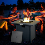 40,000 Btu Gas Firepit Table W/ Protective Cover