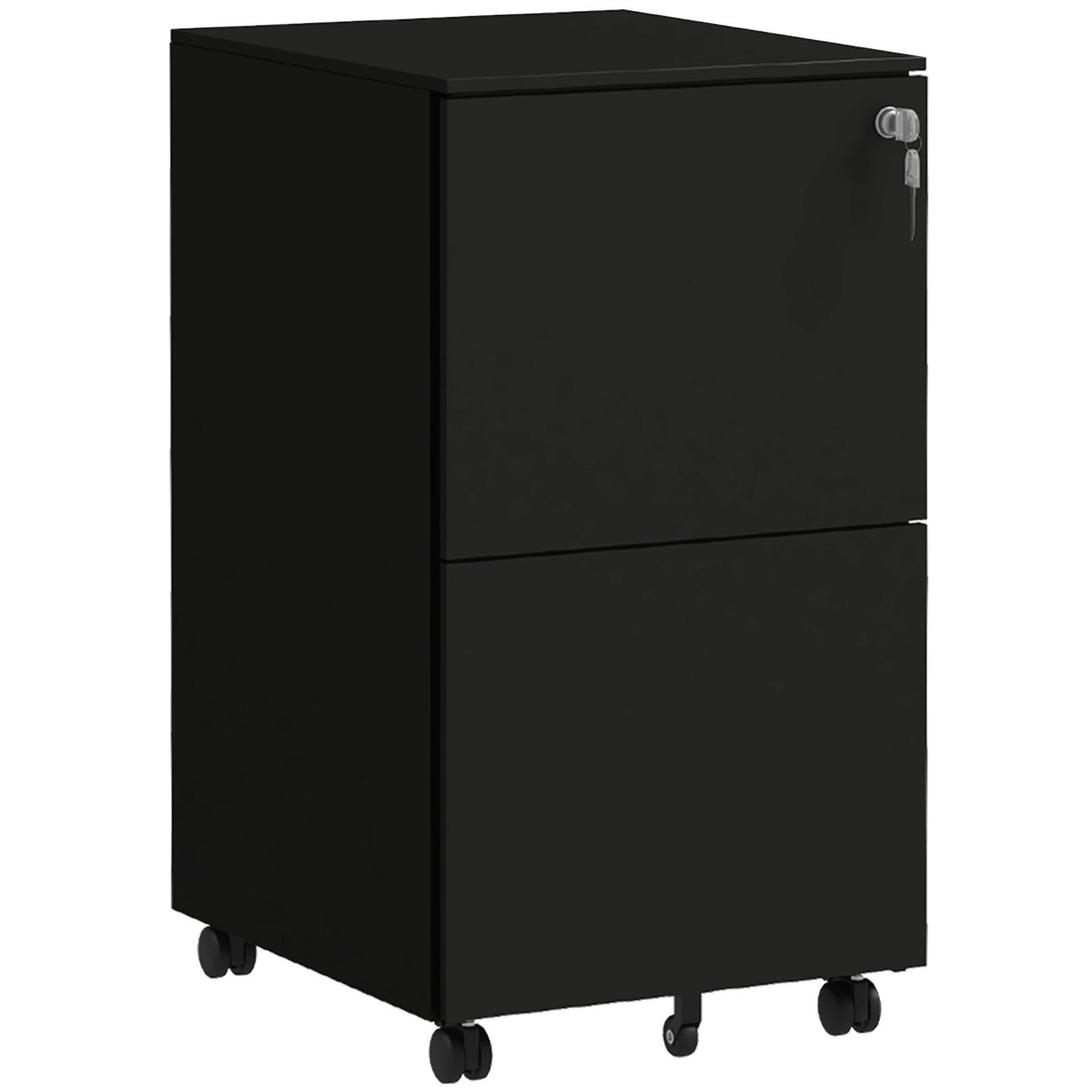 Steel File Cabinet With Lock And Hanging Bar For Letter A4 | One Size | Black
