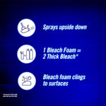 Mint Boost Bleach Foam Spray Toilet & Bathroom Cleaner 450ml, 6 Pack