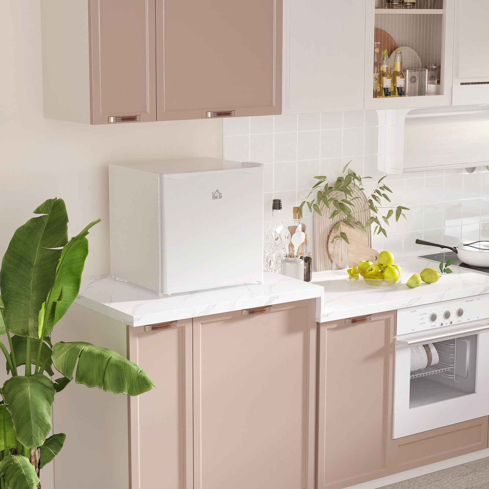 46l Counter Top Fridge With Chiller Box Mini Fridge | One Size | Cream