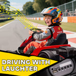 24v Electric Go Kart With Drift Mode, Adjustable Seat | Red