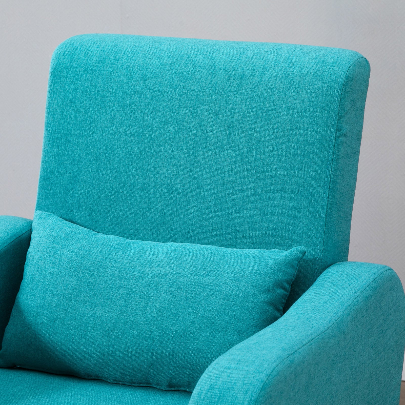 Nordic Leisure Lounge Sofa Accent Chair With Pillow | One Size | Green