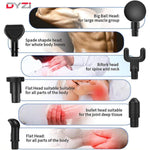 Dyzi Handheld Muscle Massage Gun For Pain Relief 6 Heads Body Massager Deep Tissue Percussion Massager