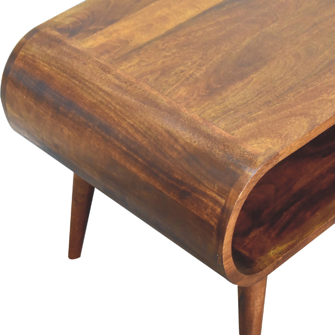 Solid Wood Open Chestnut Coffee Table