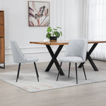 Set Of 2 Morandi Fabric Dining Chairs