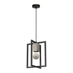 Ralph Pendant Lamp 1xe27 Habd Made Industrial Chic Lamp With Natural Wood Giving The Look Of Stone And Rugged Metal