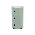 Cylindrical Multi-tiered Plastic Storage Drawer Unit | Green