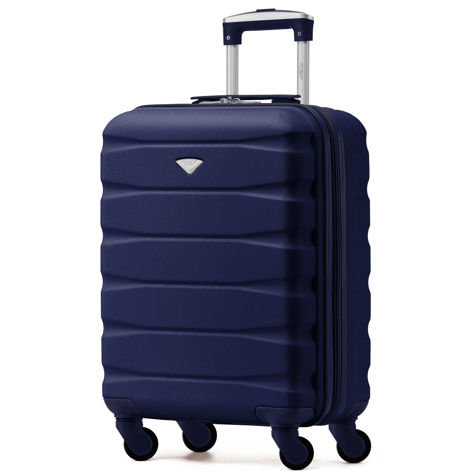 55x40x20cm Lightweight Luggage Hard Shell Cabin Suitcase 60+ Airlines Approved - Carry On Case - 4 Wheels | 55 x 40 x 20cm | Navy Blue