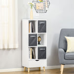 HOMCOM Modern Bookcase Tall Bookcase With Storage Shelves Drawer