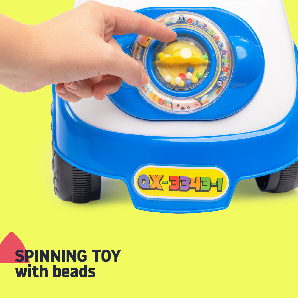 Baby Ride On Push Along Car With Steering Wheel And Horn | Blue
