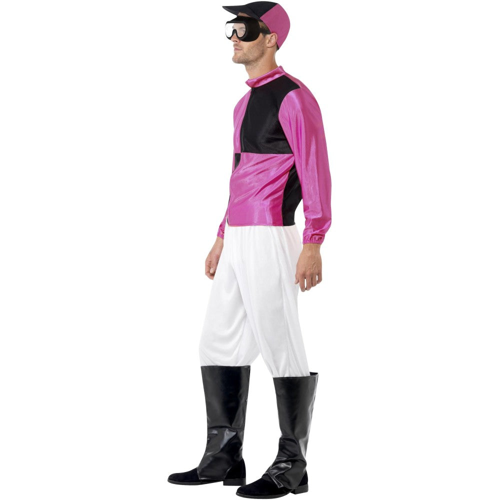 Jockey Costume, Black & Pink | Large