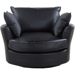 Fairburn Swivel Based Cuddle Chair | 1 | Black
