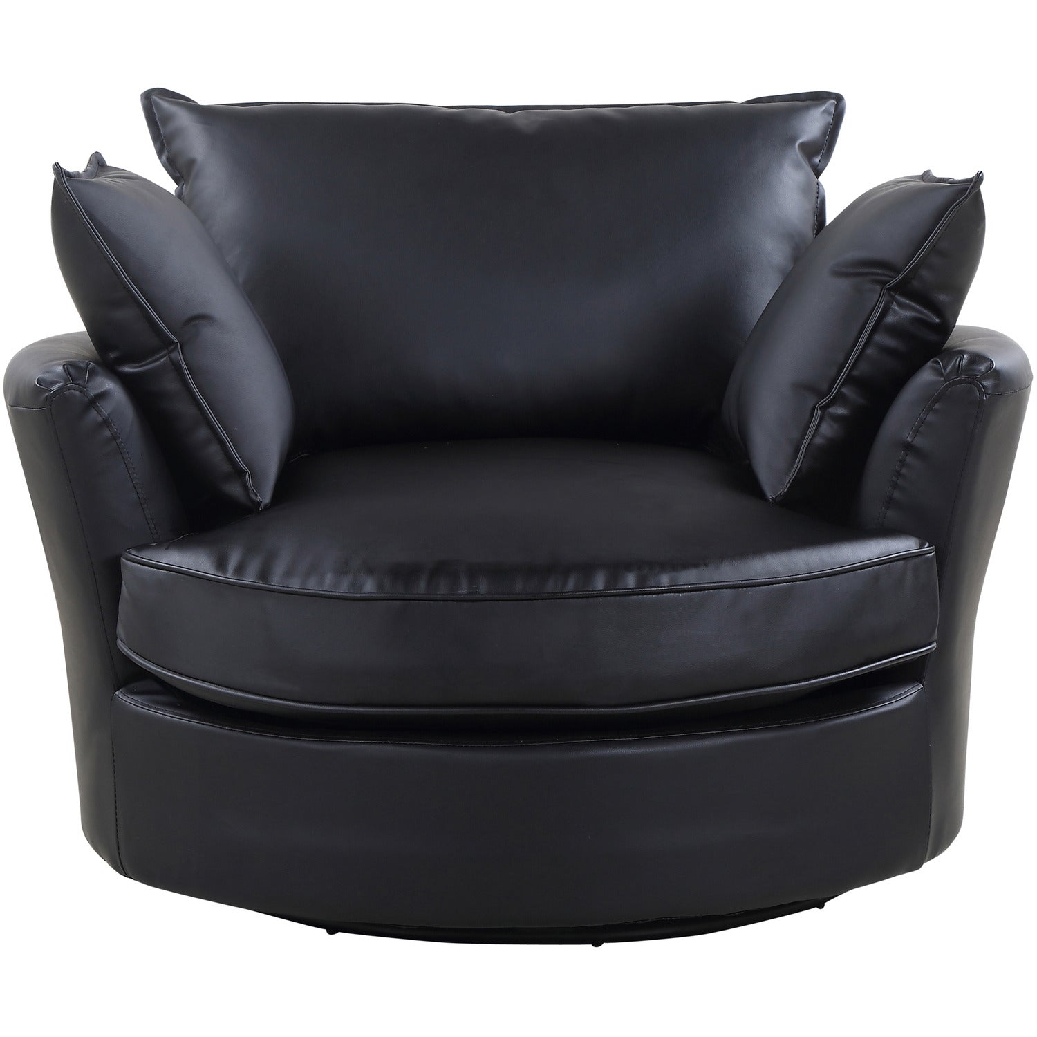 Fairburn Swivel Based Cuddle Chair | 1 | Black