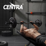 Centra Ez Curl Bar Olympic Barbell 120cm Weight Bar Strength Training 367kg