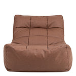 Lorenzo Faux Leather Bean Bag Lounger Brown Giant Bean Bags, Brown