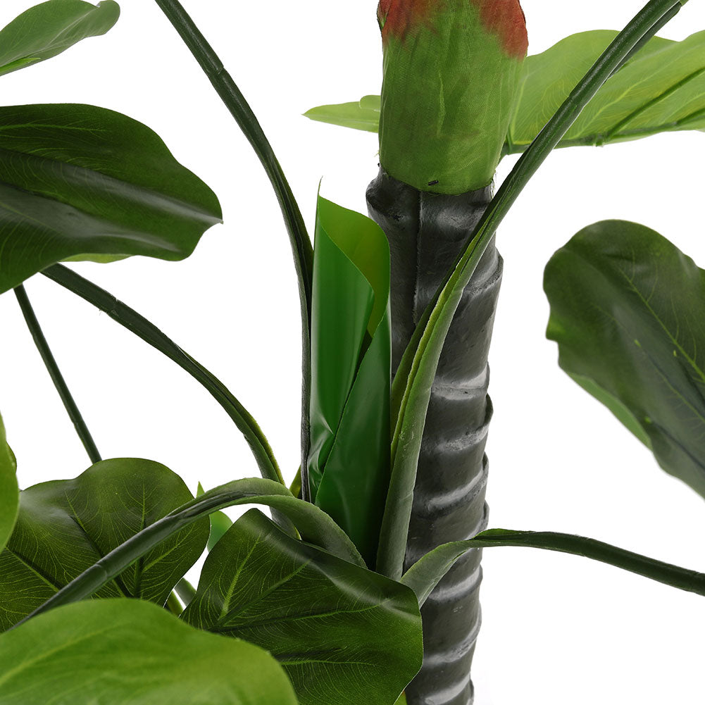 190cm Tall Artificial Banana Plant With Lush Green Leaves In Black Pot Realistic Indoor Decorative Tree