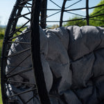 Hebden Garden Hanging Egg Chair | Dark Grey