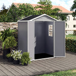 4x3ft/5x4ft Apex Roof Garden Plastic Storage Shed With Lockable Door | Large