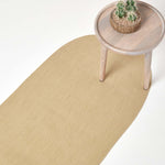 Handmade Woven Braided Oval Rug | 200cm | Linen
