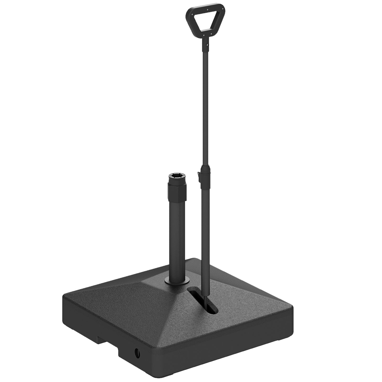 Garden Parasol Base Parasol Stand, Sand/water Filled, Black