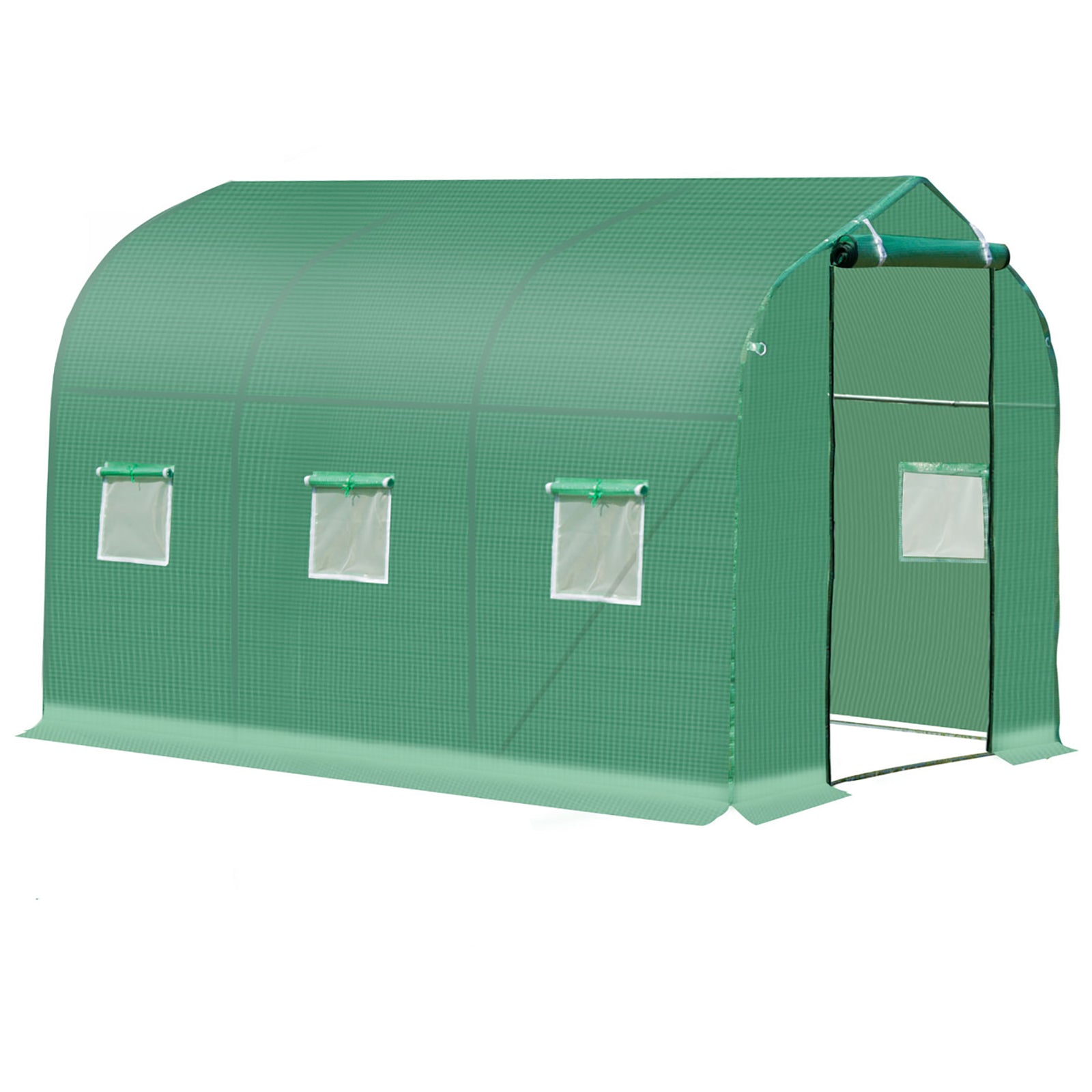 Round Polytunnel Greenhouse 3x2x2m
