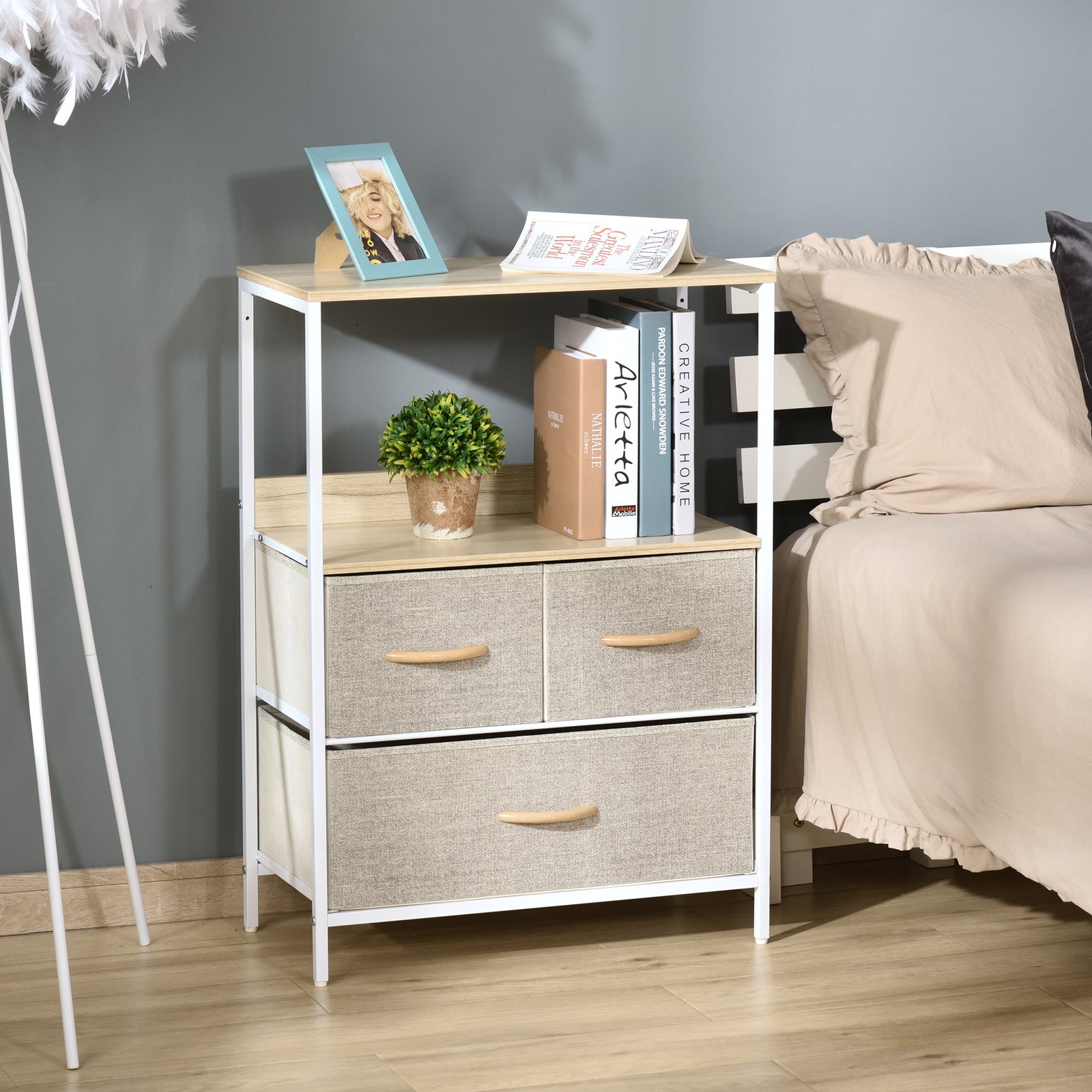 3/4 Drawer Storage Chest Unit Home Shelves Living Bedroom | Medium