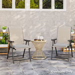 Outsunny Light Grey Square Chair Cushions