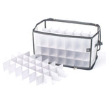 Christmas Ornament Storage Box With 112 Bauble Capacity | Grey