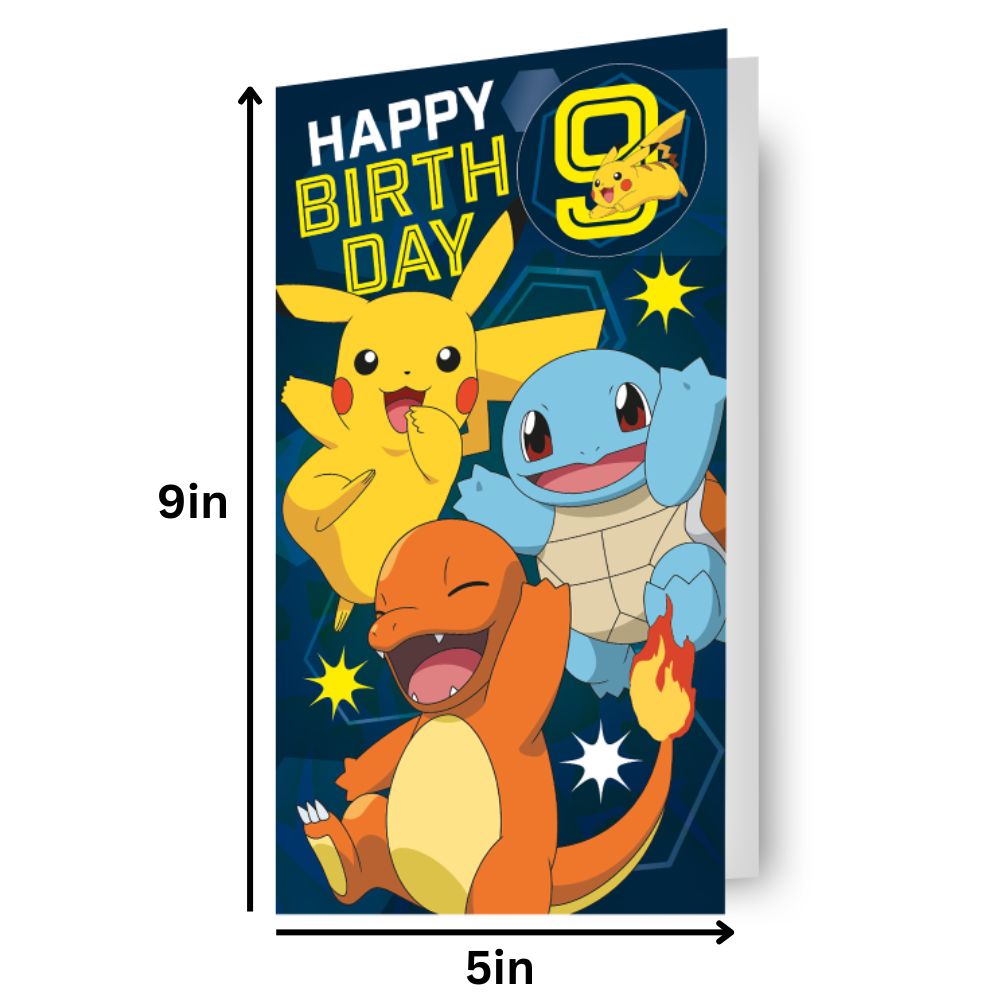 Multi Ages 7-14 Sticker Birthday Card Official Product
