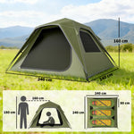 Pop Up Tent Waterproof Camping Tents 2-3 People | Green