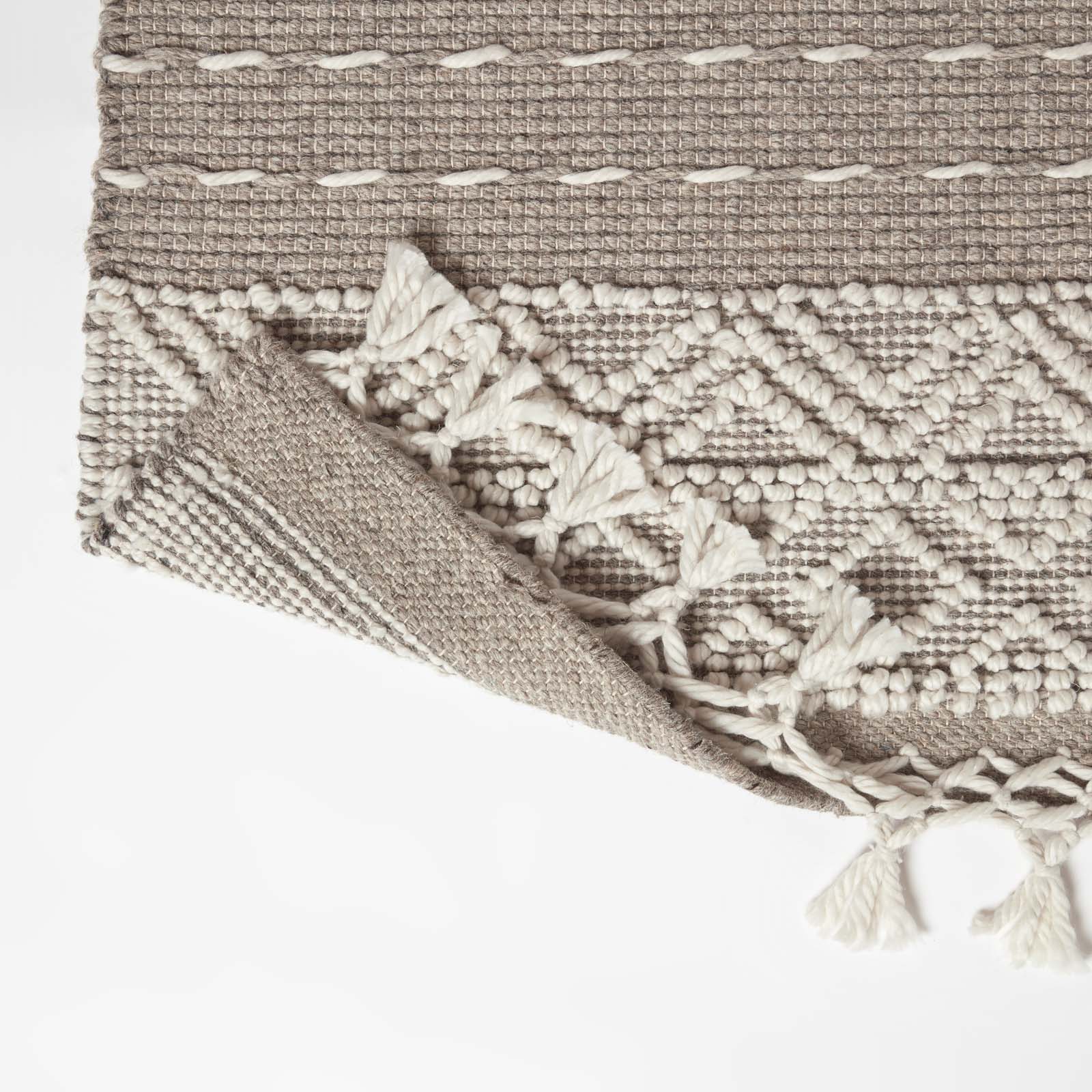 Patna Beige & Natural Kilim Wool Rug | 150cm x 95cm | Beige