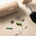 Toilet Brush, Wall Mounted, White Award-winning Design Geyser Collection