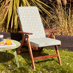 Outdoor High Back Seat Cushion Set Of 4 Deck Stripe