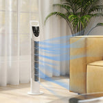 78.5cm Oscillation Tower Fan With Remote Control 3-speed Wind | White