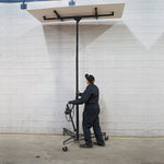 16ft Rolling Drywall Lifter Panel Hoist Jack Tool | Black