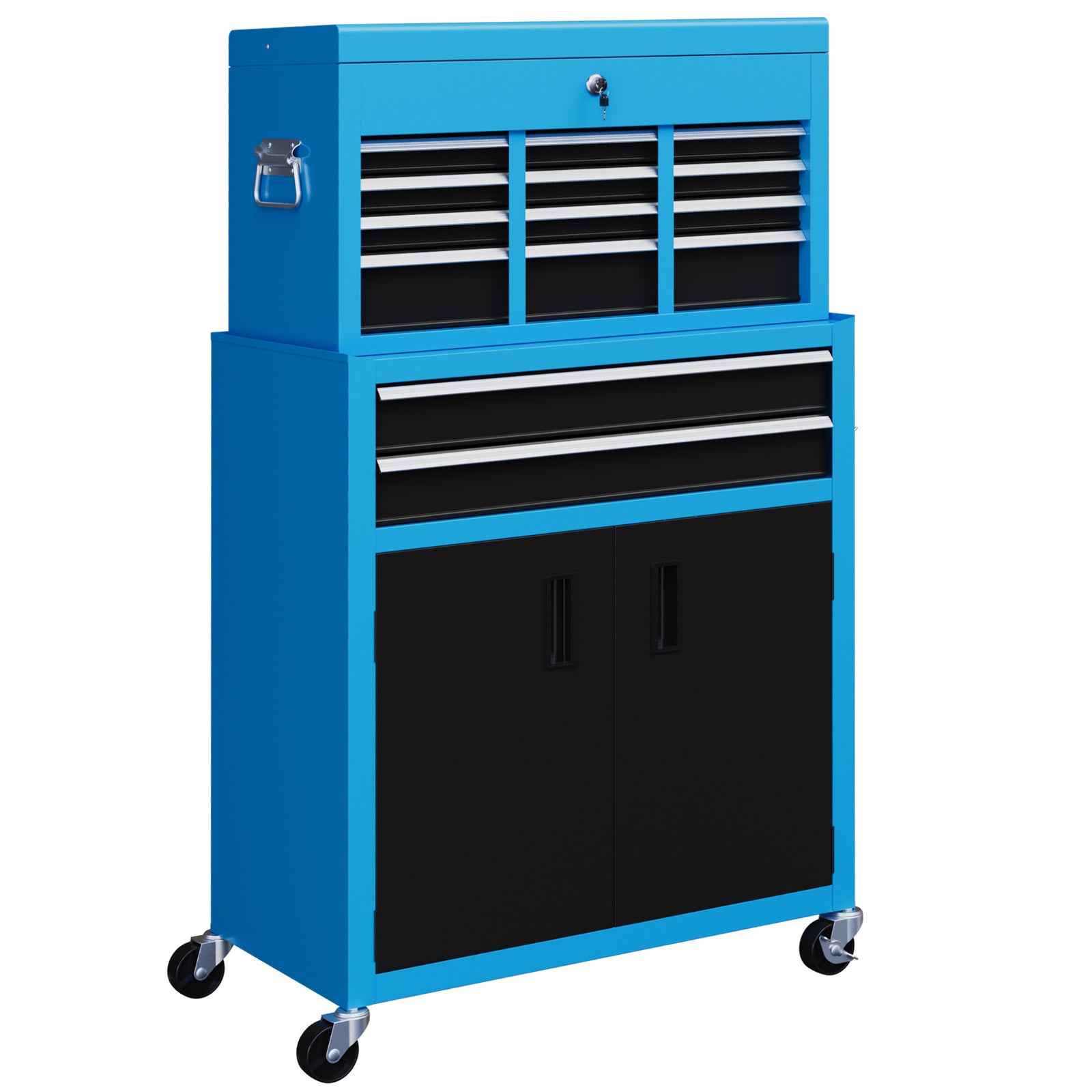 Top Chest And Roller Cabinet Combo Metal Tool Cabinet | Blue