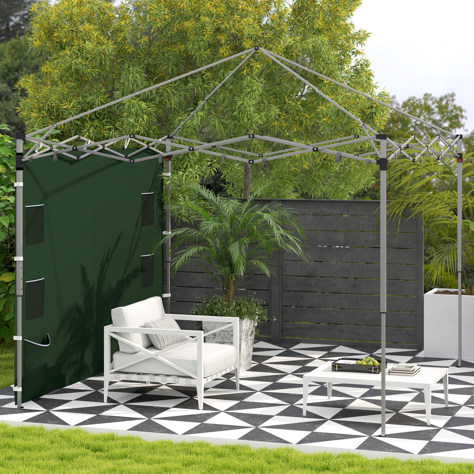 Side Panel For 3x3 M Pop Up Gazebos, 1 Pack Sidewall Only | Green