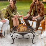 Outdoor Fire Pit Patio Heater, Round