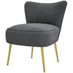 Accent Chair Wingback Armless Chair For Bedroom