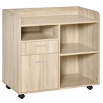 Filing Cabinet Mobile Printer Stand Adjustable Storage Shelf