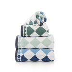 Bliss Diamonds Supersoft Ultra Absorbent Cotton Towels | Bath Towel | Green