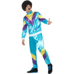80s Height Of Fashion Shell Suit Costume | XL | Blue